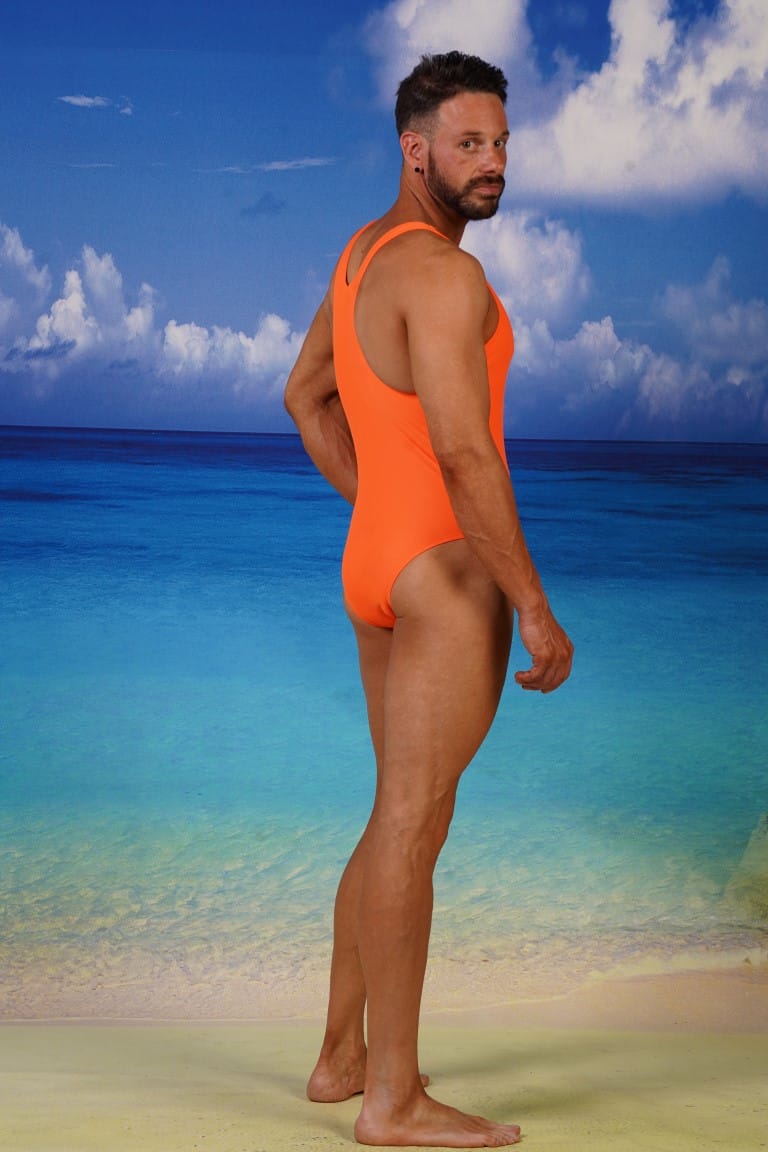 Action back Medium Leg Male Swimsuit