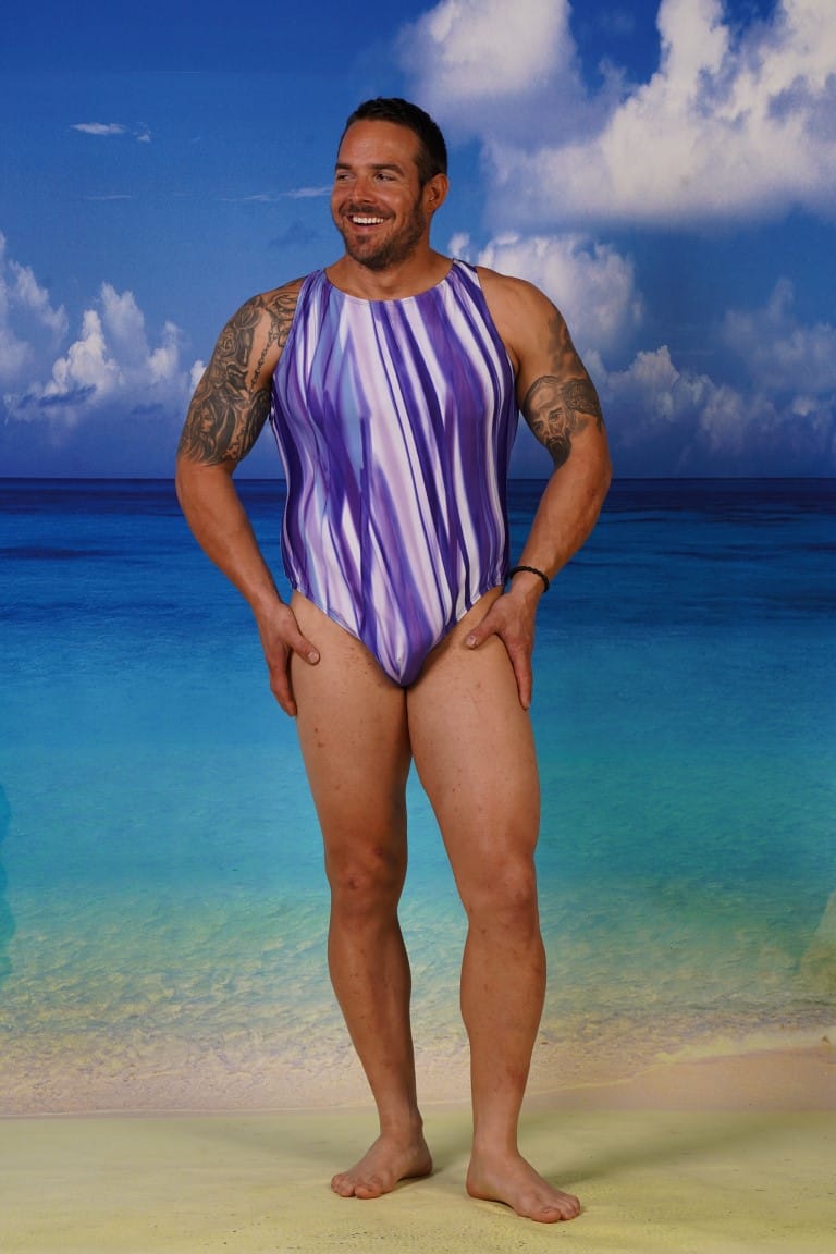 Action back Thong Medium Leg Male Swimsuit