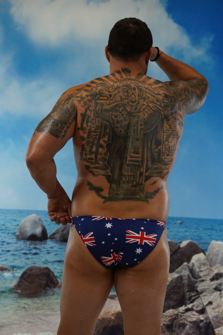 Aussie flag European Cut Briefs-OZ