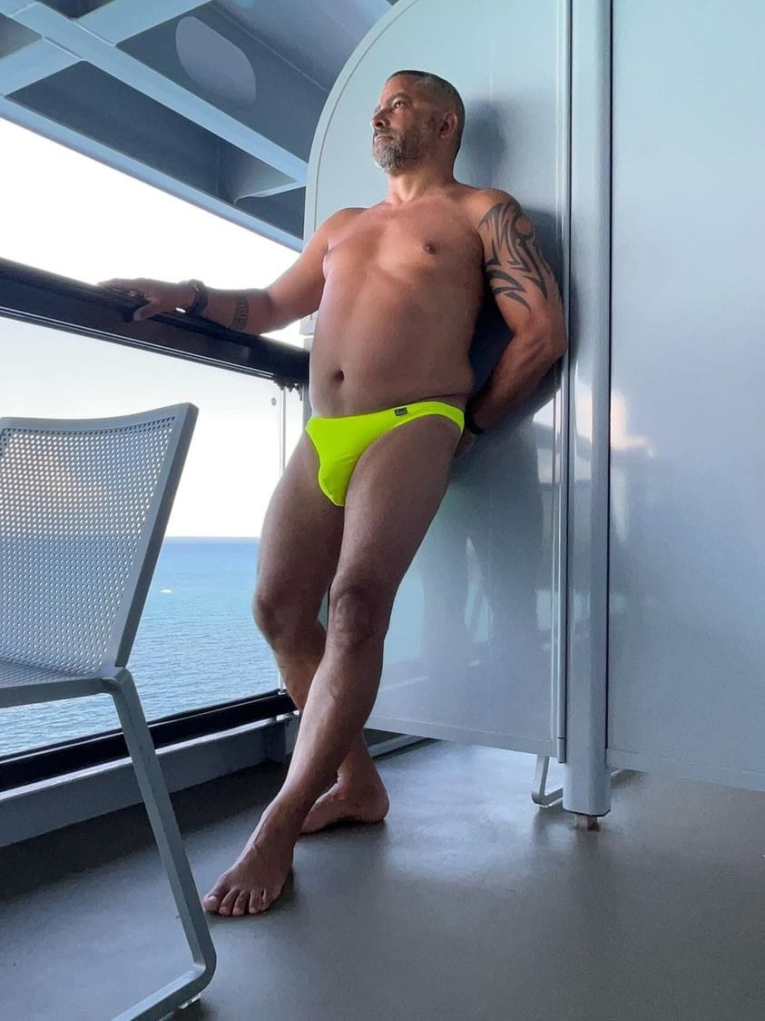 Aussie Flag Male Protruding Front, Rio Butt Briefs