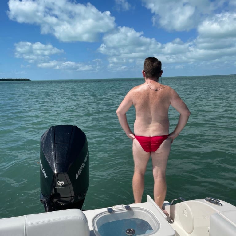 Male Scrunched/ Ruched Bum- Brazilian 3/4 Briefs