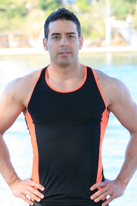 Muscle Top Singlet Two Colour
