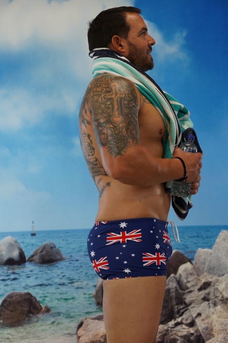 Aussie Flag Spunky Trunks-Oz