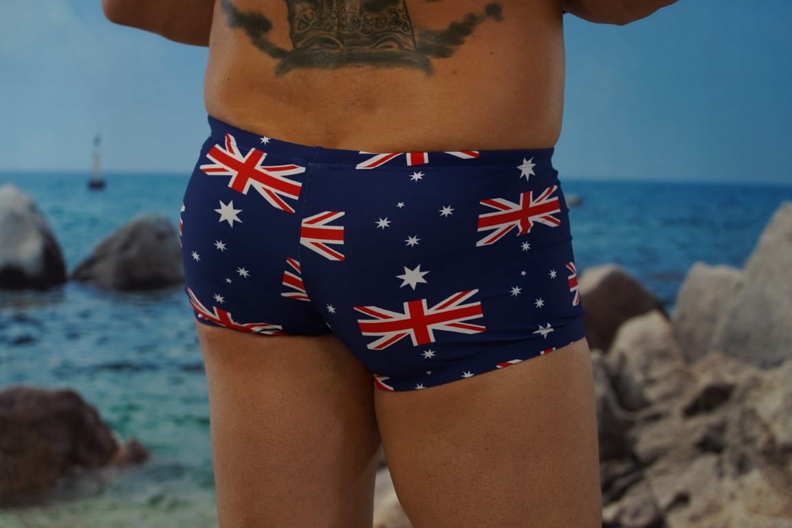 Aussie Flag Spunky Trunks-Oz