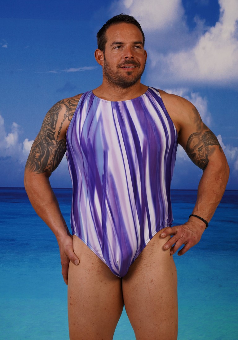 Action back Thong Medium Leg Male Swimsuit