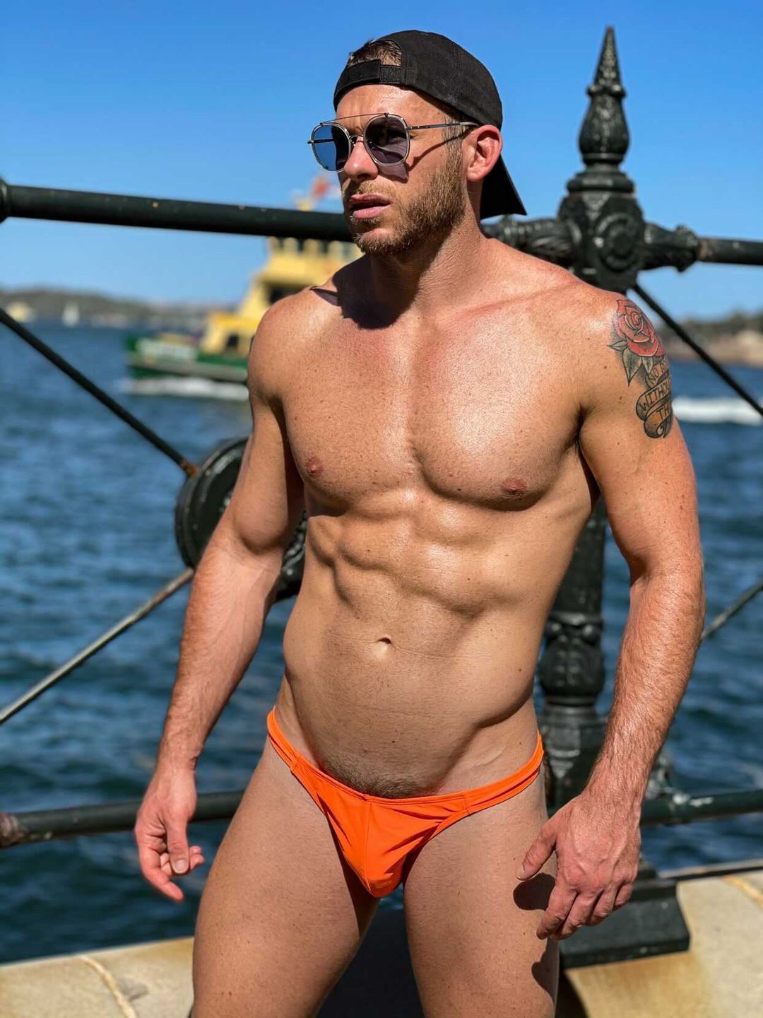 Aussie Flag Super Slim Thong Briefs