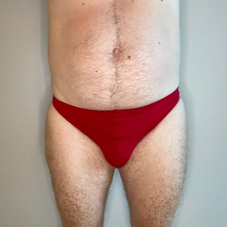 Male Scrunched/ Ruched Bum- Brazilian 3/4 Briefs