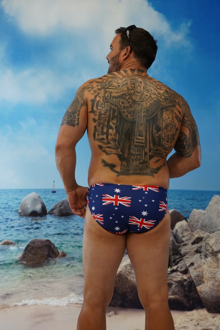 Aussie Flag Regular Briefs-Oz