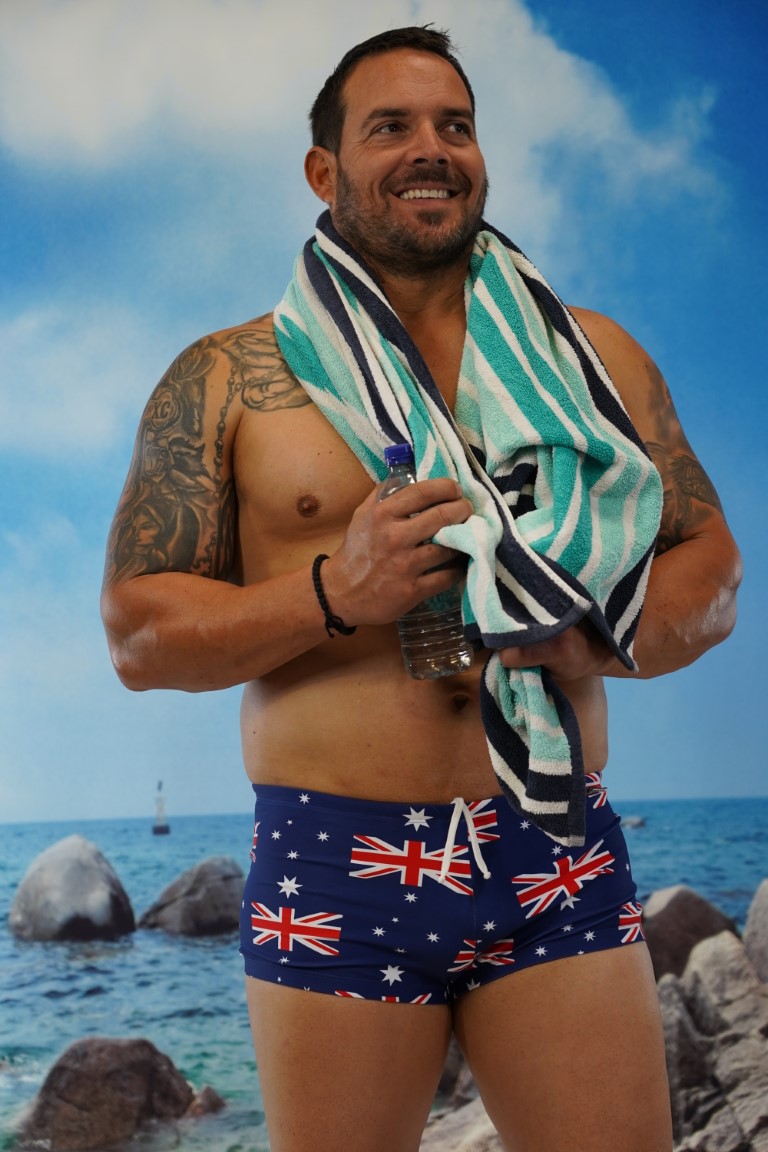 Aussie Flag Spunky Trunks-Oz